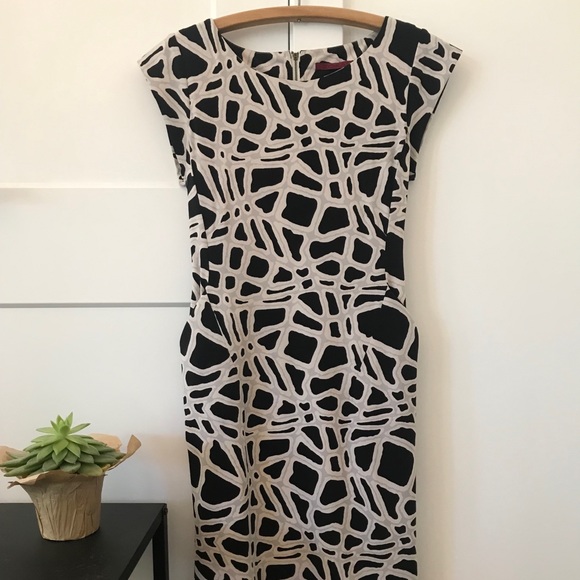 Zokai Abstract Black And White Dress - Size Small - Picture 1 of 5